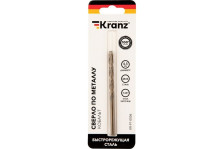 Сверло по металлу 4,5х80х47мм Kranz Cobalt HSS-Co 5% M35 P6M5K5 KR-91-0506