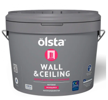 Краска для стен и потолков Wall&ceiling база А 2,7л OLSTA