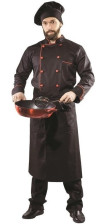 Костюм Повара, тиси, черный/красный, размер 48-50