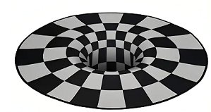Коврик влаговпитывающий Velur Воронка 3D d-80см  VORTEX 