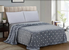 Плед 180х200 микрофибра в атласной ленте CL HOME BAMBOO 180/228-pbe/LA