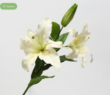 Цветок искусственный Лилия 93х25 см слоновая кость