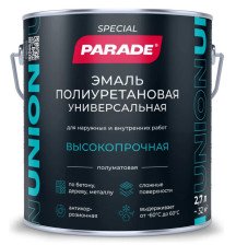 Эмаль UNION полиуретановая база А (2,7л) Parade