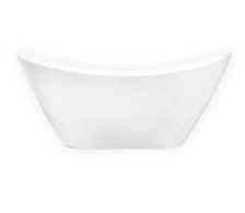 Ванна акриловая MELADO AZ-6107-17W 170х75х72 свободностоящая с сифоном и металлическими ножками