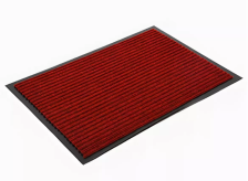 Коврик придверный ребристый 60х90см  (красный)