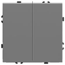 Переключатель 2-м Эмили RSW10-5107-10 платиново-серый