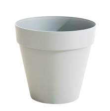 Кашпо со вставкой Эстрагон 10л светло серый