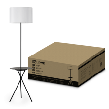 Торшер IN HOME THO 04П-BW 60W 1643x375  E27 белый абажур, черная тренога