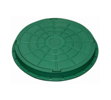 Люк полимерно-песчаный (1,5т) зеленый d750