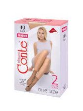 Носки Conte Tension 40 den 2 пары nero