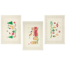 Набор полотенец лен 3 шт рис 344 цв 1 Холидей 3 46х60 Орша