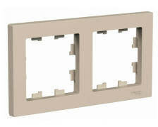 Рамка 2-м Atlas Design ATN001202 песочный