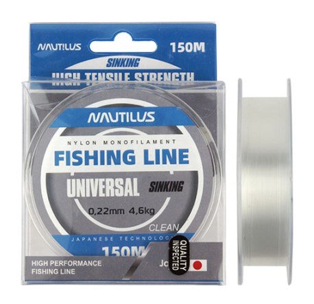 Леска Nautilus Universal 150м/0,22мм 4,6кг прозрачная