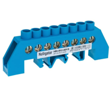 Шина нулевая на DIN-изоляторе в оболочке 8х12-8 Navigator 71187