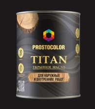 Масло кроющее TITAN антрацит (0,75 л) Prostocolor
