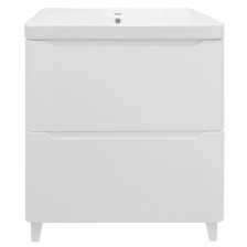 Тумба с раковиной LOTOS-60/2Н напольная, белая (615х475х835) AZARIO