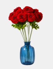 Цветы искусственные Хризантема Люкс 9х50см красный 10526696