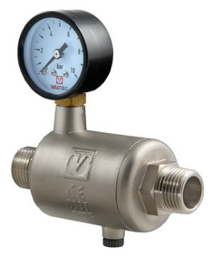 Редуктор давления линейный с манометром 1/2" VT.084.N