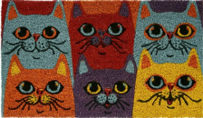 Коврик кокосовый 35х60см Котики VORTEX 