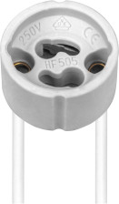 Патрон для галогенных ламп GU10 керамический LH34