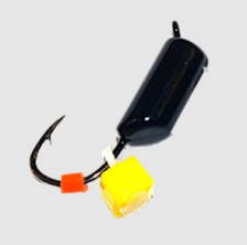 Мормышка безнасадочная Cargo Гвоздик 0,45гр цвет желтый куб-подвес