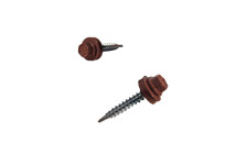 Саморезы для крепления кровли 5,5х19 50 шт  со сверлом RAL 8004 медно-коричневый