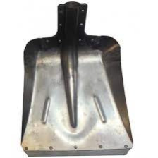 Лопата снеговая 320х350 ЛС-7 алюм  с наклад