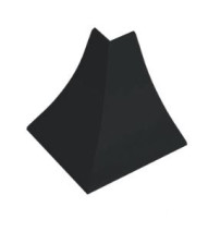 Угол внешн пласт 23мм гранит темный KORNER