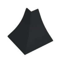 Угол внешн пласт 23мм гранит темный KORNER