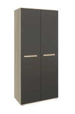 Шкаф 2-створчатый Ким Графит софт/сонома 