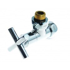 Вентиль угловой для полотенцесушителя SMART 1"х3/4" г/ш (маховик крест) 8741SCH1005/2С