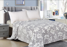 Плед 200х220 микрофибра в атласной ленте CL HOME BAMBOO 200/233-pbe/LA