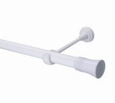 Карниз 25/19 белый глянец 3.0м с наконечников Гиро