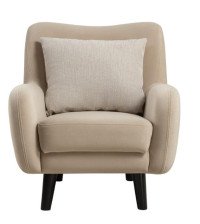 Кресло для отдыха Дакота Арт 582 (Vendetta 2 (кремовый), Riga 1598 z1 Colour 06 (бежевый))