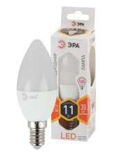Лампа светодиодная Е14 11W/2700 В35 (свеча) ЭРА