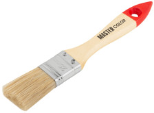 Кисть плоская 25мм натуральная щетина, лакированная ручка MASTER COLOR 30-0011