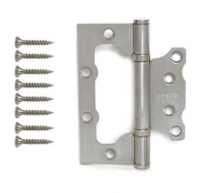 Петля неврезная Apecs 100х75-B2-Steel-NIS сатин