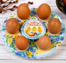 Подставка для 6-ти яиц Цыплята пластиковая 2728327