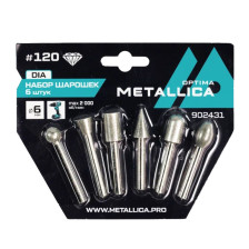 Набор шарошек алмазных 6шт по плитке камню бетону METALLICA Optima 902431
