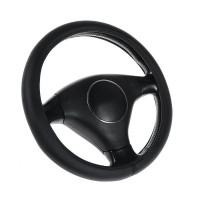 Оплетка на руль 38 см TORSO полиуретан черный 2494444