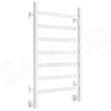Полотенцесушитель В81/10 Р100х50 профиль, белый матовый (3 группы вставок, вентиль 855-504 г/г) Маргроид