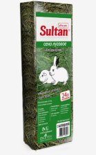 Сено луговое Султан подстилка для клеток с календулой 24л