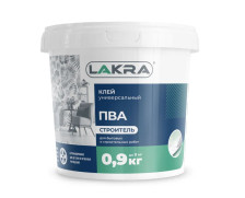 Клей ПВА Лакра Универсальный Строитель 0,9кг