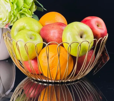 Фруктовница/конфетница 26,5см LENARDI металл золотой 401-080