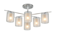 Люстра SR 07389/6 CH+WH L670 x W670 x H265 6х40W E27