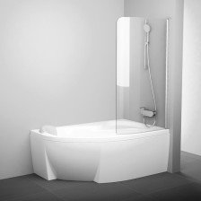 Штора для ванн CVSK1 ROSA 160/170L блестящая + транспарент 7QLS0C00Y1