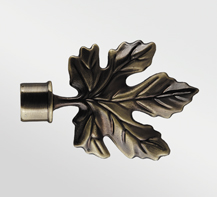 Наконечник DIY 16 мм Кленовый лист Медь антик 400