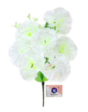 Букет Гвоздика 34см (белый) 7цв 993-0822