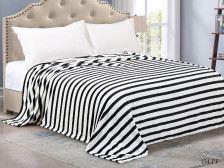 Плед Cleo "КАЛИФОРНИЯ" велсофт 154-pf Размер: 200х220, Цвет: Бело-черный