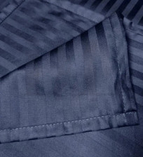 Простынь страйп-сатин 220х240 см синий Mariya DeLuxe